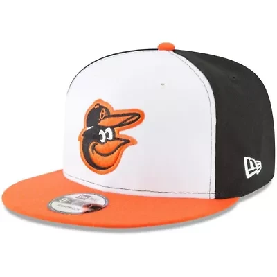 MLB White/Orange Baltimore Orioles Team Color 9FIFTY Snapback Hat