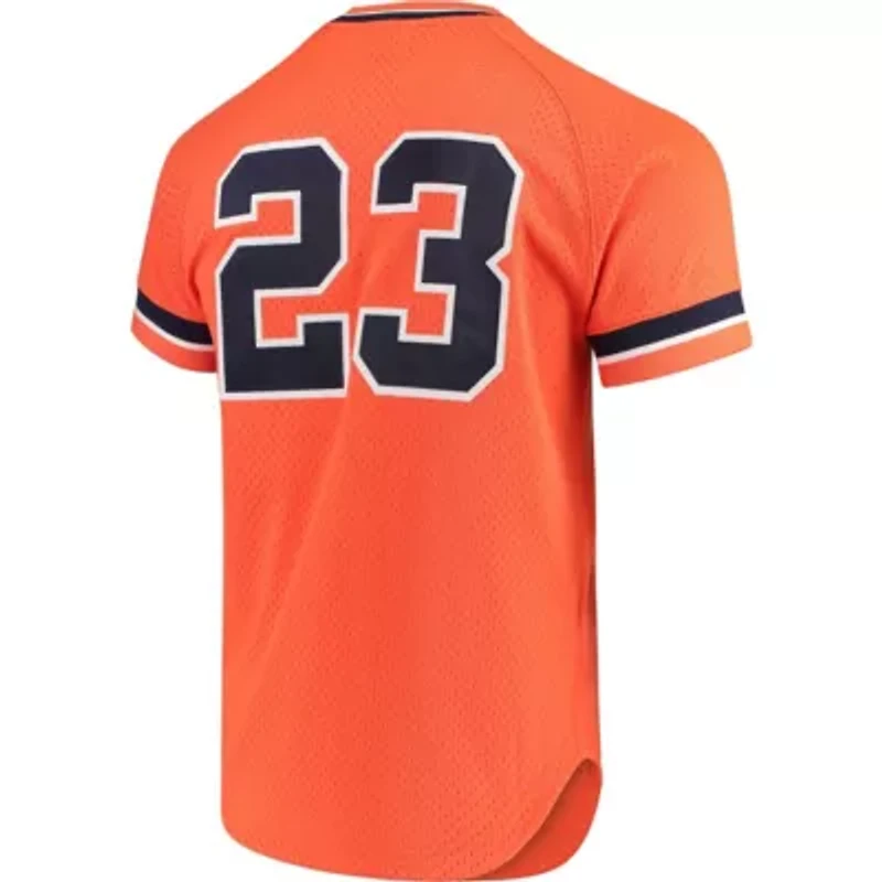 MLB Kirk Gibson Detroit Tigers Cooperstown Collection Mesh Batting Practice Button-Up Jersey