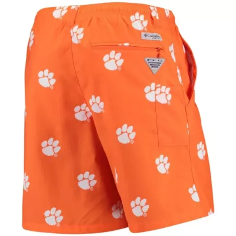 NCAA PFG Clemson Tigers Backcast II 8" Omni-Shade Hybrid Shorts