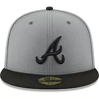 MLB Gray/Black Atlanta Braves Two-Tone 59FIFTY Fitted Hat