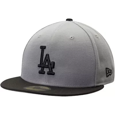 MLB Gray/Black Los Angeles Dodgers Two-Tone 59FIFTY Fitted Hat