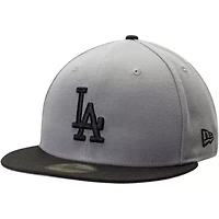 MLB Gray/Black Los Angeles Dodgers Two-Tone 59FIFTY Fitted Hat