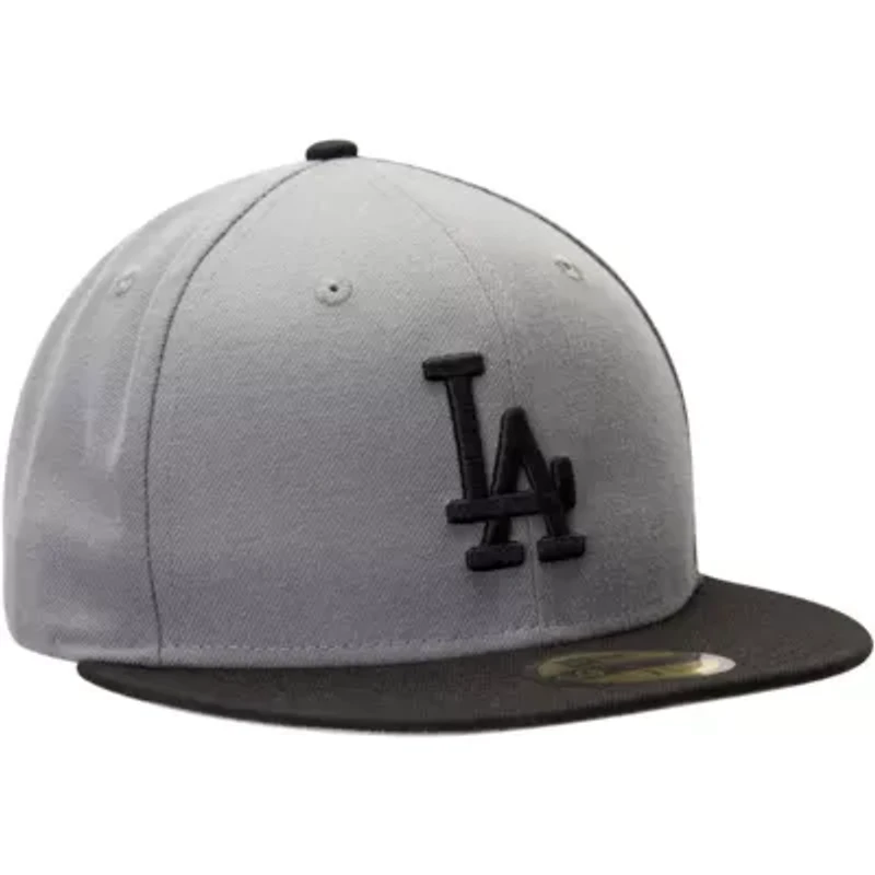 MLB Gray/Black Los Angeles Dodgers Two-Tone 59FIFTY Fitted Hat