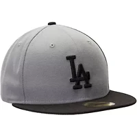 MLB Gray/Black Los Angeles Dodgers Two-Tone 59FIFTY Fitted Hat