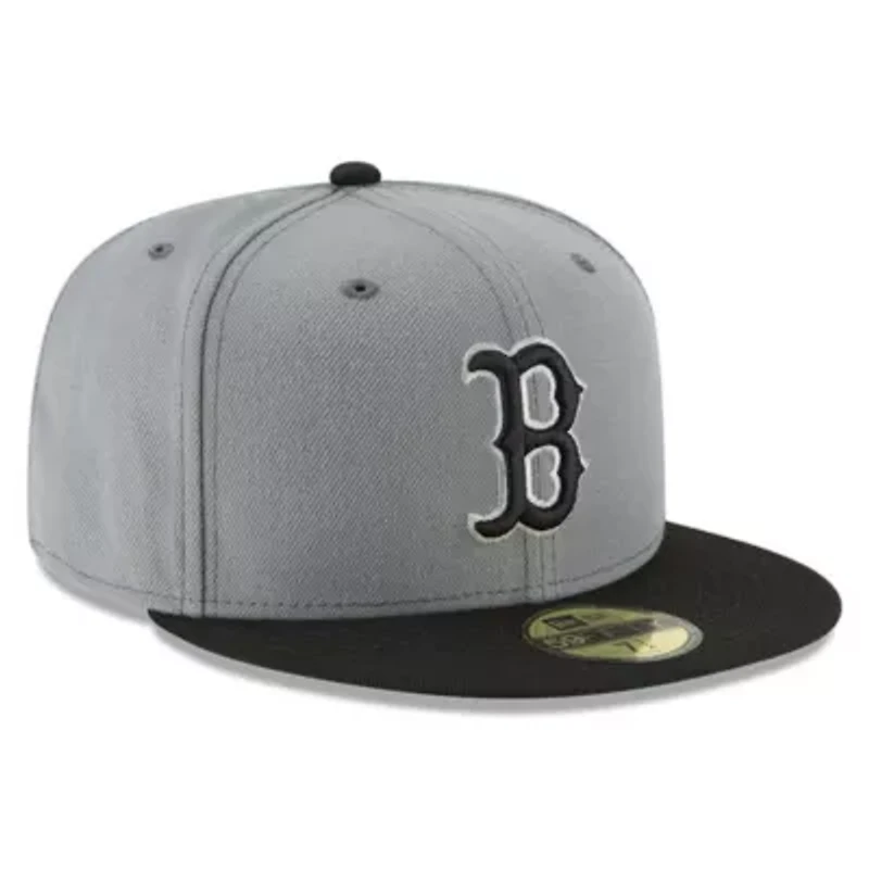 Boston Red Sox MLB Gray/Black Two-Tone 59FIFTY Fitted Hat