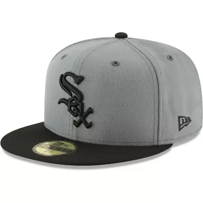 Chicago White Sox MLB Gray/Black Two-Tone 59FIFTY Fitted Hat