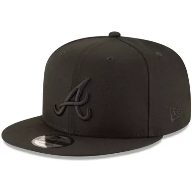 MLB Atlanta Braves on 9FIFTY Team Snapback Adjustable Hat - Black