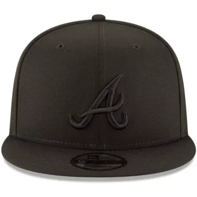 MLB Atlanta Braves on 9FIFTY Team Snapback Adjustable Hat - Black