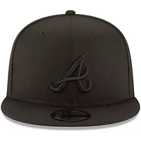 MLB Atlanta Braves on 9FIFTY Team Snapback Adjustable Hat - Black