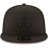 MLB New York Mets on 9FIFTY Team Snapback Adjustable Hat - Black