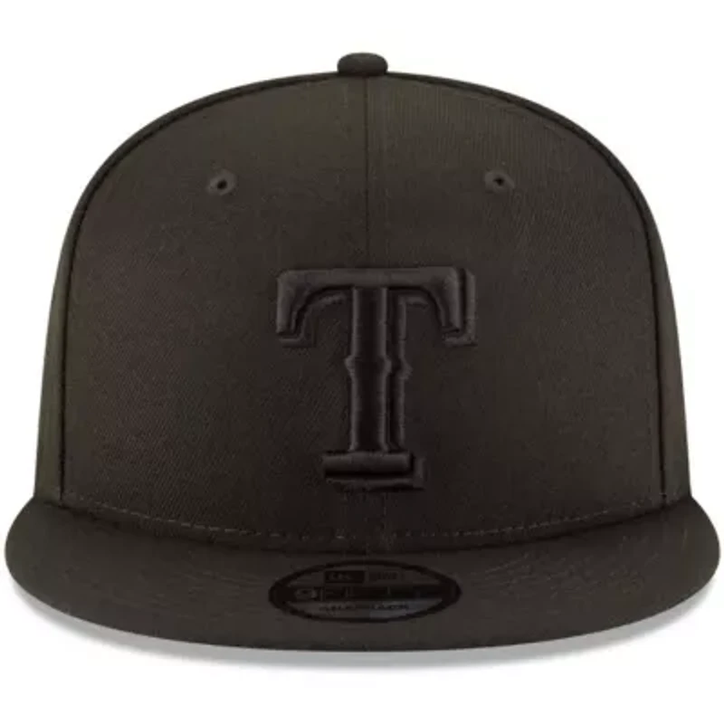 MLB Texas Rangers on 9FIFTY Team Snapback Adjustable Hat - Black