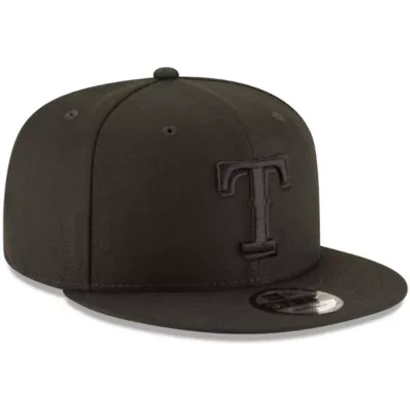 MLB Texas Rangers on 9FIFTY Team Snapback Adjustable Hat - Black