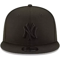MLB New York Yankees on 9FIFTY Team Snapback Adjustable Hat - Black