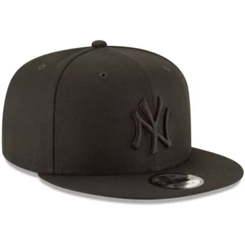 MLB New York Yankees on 9FIFTY Team Snapback Adjustable Hat - Black