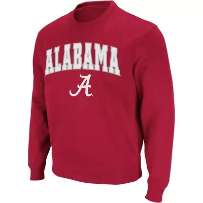 Alabama Crimson Tide NCAA Arch & Logo Crew Neck Sweatshirt