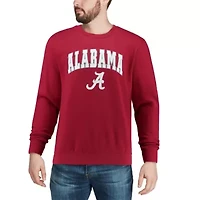 Alabama Crimson Tide NCAA Arch & Logo Crew Neck Sweatshirt