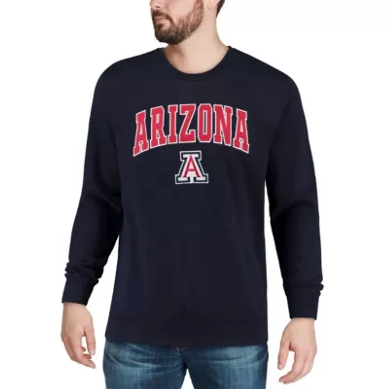 NCAA Arizona Wildcats Arch & Logo Crew Neck Sweatshirt