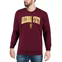 NCAA Arizona State Sun Devils Arch & Logo Crew Neck Sweatshirt