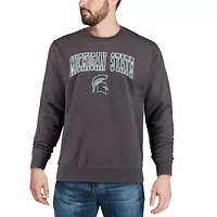 NCAA Michigan State Spartans Arch & Logo Crew Neck Sweatshirt