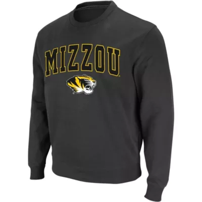 NCAA Missouri Tigers Arch & Logo Crew Neck Sweatshirt