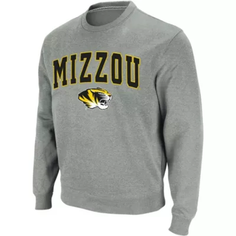 NCAA Missouri Tigers Arch & Logo Crew Neck Sweatshirt