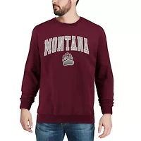 NCAA Montana Grizzlies Arch & Logo Crew Neck Sweatshirt