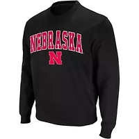 NCAA Nebraska Huskers Arch & Logo Crew Neck Sweatshirt