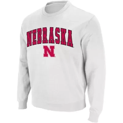 NCAA Nebraska Huskers Arch & Logo Crew Neck Sweatshirt