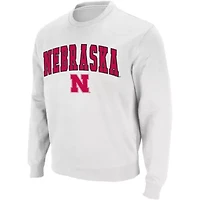 NCAA Nebraska Huskers Arch & Logo Crew Neck Sweatshirt