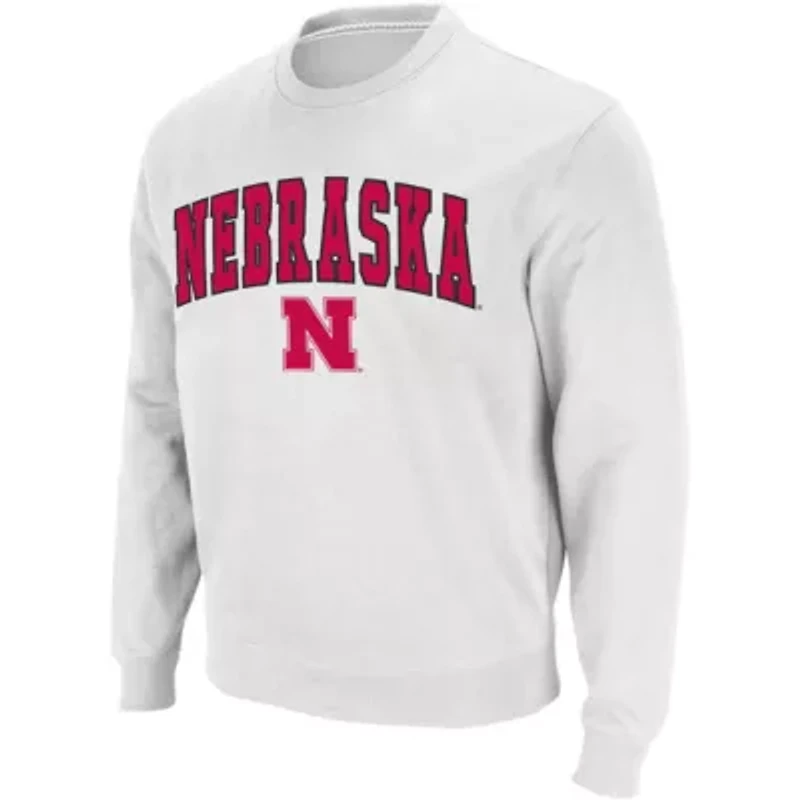 NCAA Nebraska Huskers Arch & Logo Crew Neck Sweatshirt