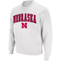 NCAA Nebraska Huskers Arch & Logo Crew Neck Sweatshirt