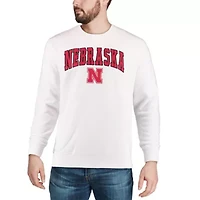 NCAA Nebraska Huskers Arch & Logo Crew Neck Sweatshirt