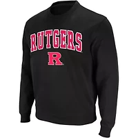 Rutgers Scarlet Knights NCAA Arch & Logo Crew Neck Sweatshirt