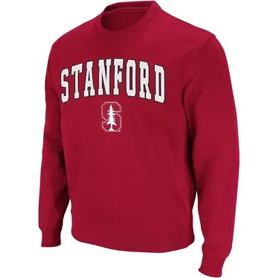 Stanford Cardinal NCAA Arch & Logo Crew Neck Sweatshirt