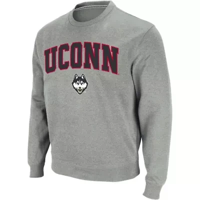 Connecticut Huskies NCAA UConn Huskies Arch & Logo Crew Neck Sweatshirt