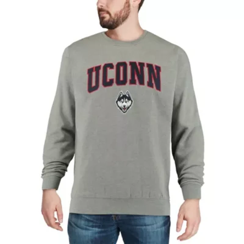 Connecticut Huskies NCAA UConn Huskies Arch & Logo Crew Neck Sweatshirt
