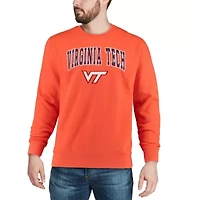NCAA Virginia Tech Hokies Arch & Logo Crew Neck Sweatshirt