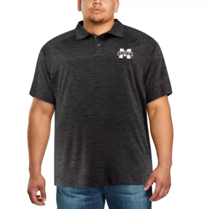 NCAA Mississippi State Bulldogs Big & Tall Down Swing Polo