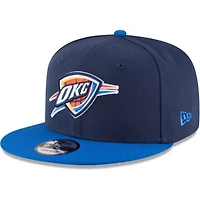 NBA Navy/Blue Oklahoma City Thunder Two-Tone 9FIFTY Adjustable Hat