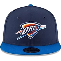 NBA Navy/Blue Oklahoma City Thunder Two-Tone 9FIFTY Adjustable Hat