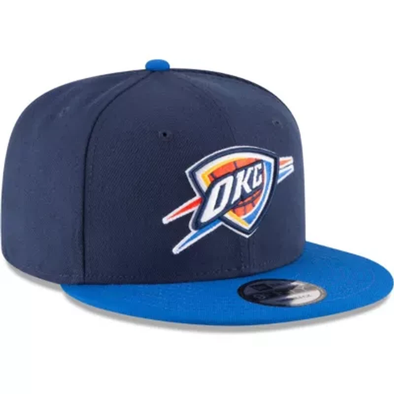 NBA Navy/Blue Oklahoma City Thunder Two-Tone 9FIFTY Adjustable Hat