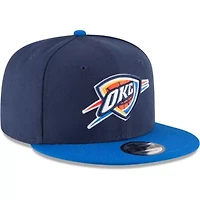 NBA Navy/Blue Oklahoma City Thunder Two-Tone 9FIFTY Adjustable Hat