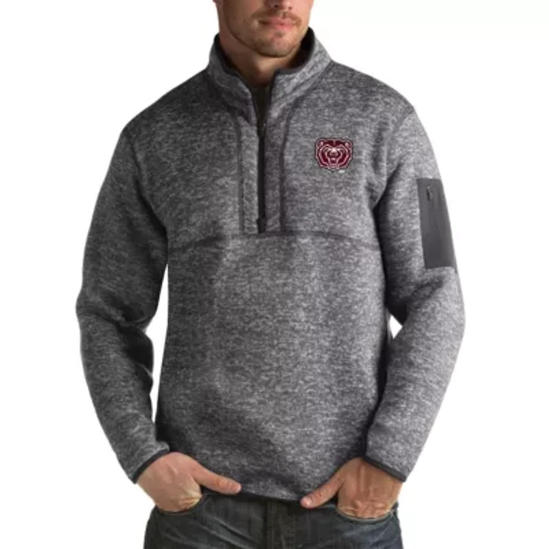 Missouri State Bears NCAA University Fortune Big & Tall Quarter-Zip Pullover Jacket