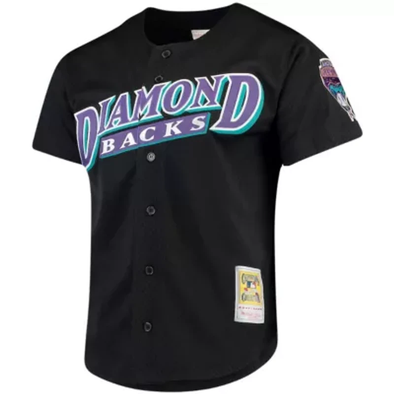 MLB Randy Johnson Arizona Diamondbacks Big & Tall Cooperstown Collection Mesh Button-Up Jersey