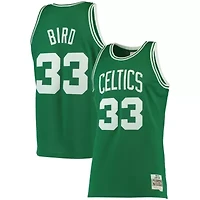 NBA Larry Bird Kelly Boston Celtics 1985/86 Big & Tall Hardwood Classics Swingman Jersey