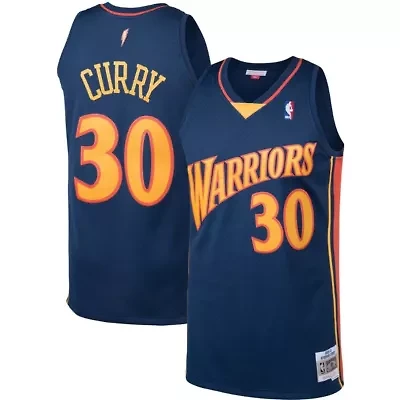 NBA Stephen Curry Golden State Warriors 2009/10 Big & Tall Hardwood Classics Swingman Jersey