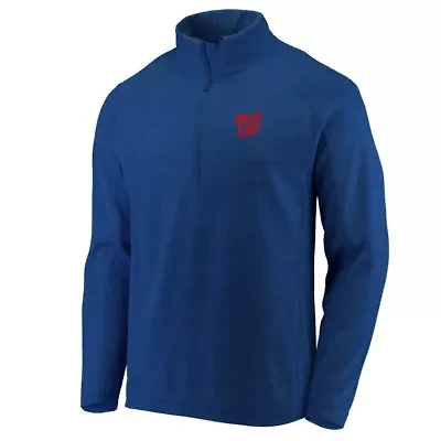MLB Vineyard Vines Washington Nationals Performance Sankaty Half-Zip Pullover Top