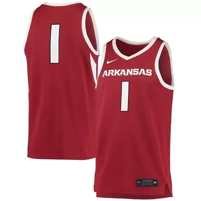 NCAA Nike #1 Arkansas Razorbacks Replica Jersey