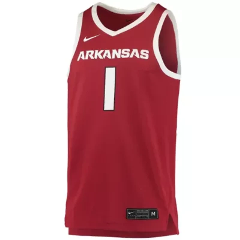 NCAA Nike #1 Arkansas Razorbacks Replica Jersey