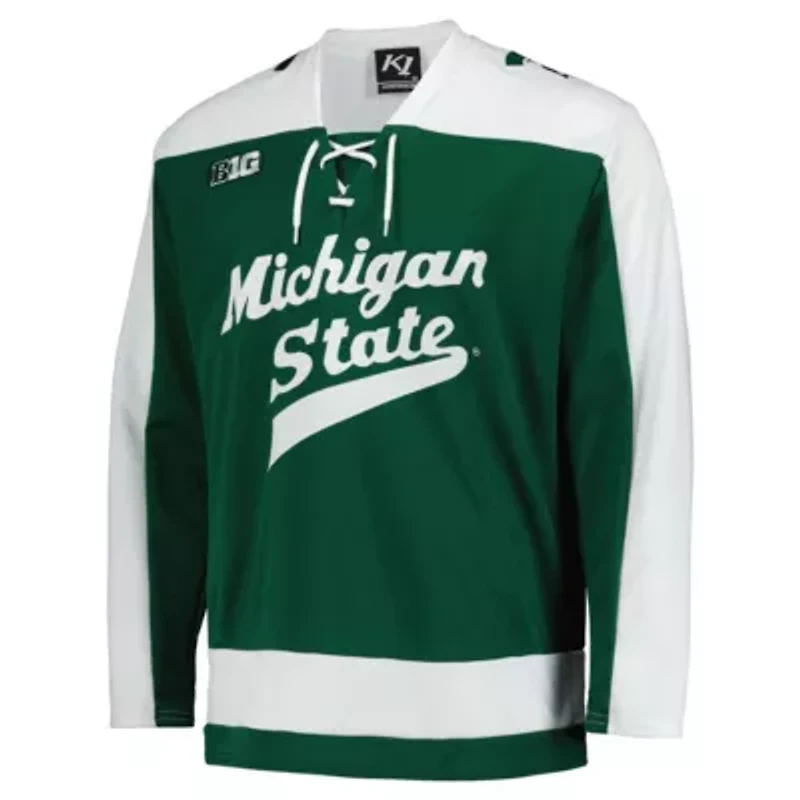NCAA Michigan State Spartans Replica Hockey Jersey - Green